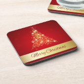 Elegant Ggloed Merry kerstboom Onderzetter (Linkerzijde)