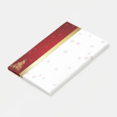 Elegant Ggloed Merry kerstboom Post-it® Notes (Schuin)