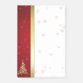 Elegant Ggloed Merry kerstboom Post-it® Notes (Voorkant)