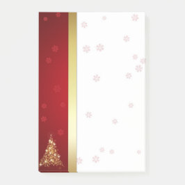 Elegant Ggloed Merry kerstboom Post-it® Notes