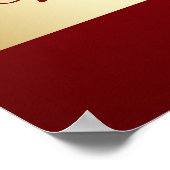 Elegant Ggloed Merry kerstboom Poster (Hoek)