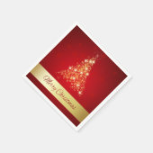 Elegant Ggloed Merry kerstboom Servetten (Hoek)