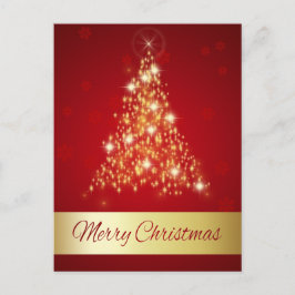 Elegant Ggloed Merry Kerstmis Holiday Postc Feestdagenkaart