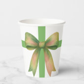 Elegant Gift Bow – Modern Christmas Design Papieren Bekers (Voorkant)