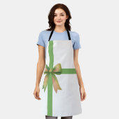 Elegant Gift Bow – Modern Christmas Design Schort (Gedragen)