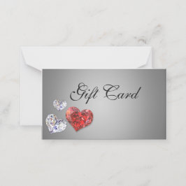 Elegant Gift Certificate (edele diamant) Plaatskaartje