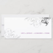 Elegant Gift Certificate Retail Floral Paars W (Achterkant)