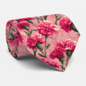 Elegant Gift For Boyfriend Carnation Floral Stropdas (Opgerold)