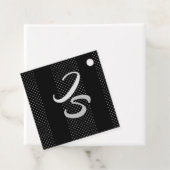 Elegant Gift met persoonlijke Silver Monogram Bedankjes Labels (In situ)