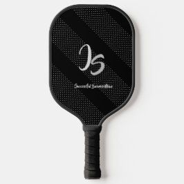 Elegant Gift met persoonlijke Silver Monogram Pickleball Paddle