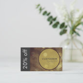 Elegant Gift of Discount Card Klantenkaartje (Staand voorkant)