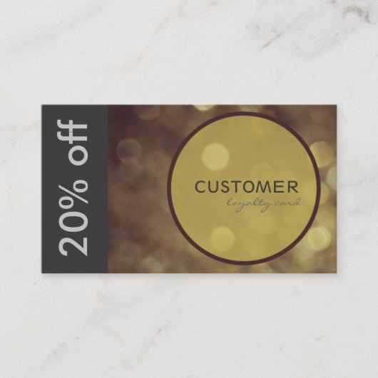 Elegant Gift of Discount Card Klantenkaartje (Voorkant)