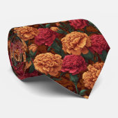 Elegant Gifts For Father Carnation Floral Stropdas (Opgerold)