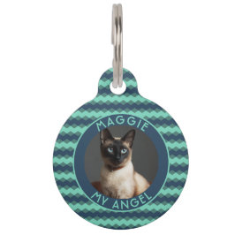 Elegant Gifts For Pet Owner Chevron Huisdierpenning