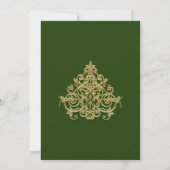 Elegant Gilded Wedding Uitnodiging (Achterkant)