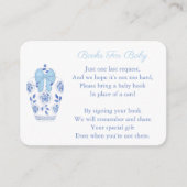 Elegant Ginger Jar Baby Boy Shower brengt boek mee Informatiekaartje (Voorkant)