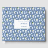 Elegant Ginger Jars Blue en White Wedding Gastenboek (Voorkant)