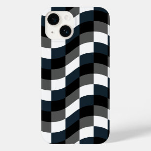 Elegant Gingham Contemporary Case-Mate iPhone 14 Hoesje