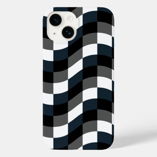 Elegant Gingham Contemporary Case-Mate iPhone Case (Achterkant)