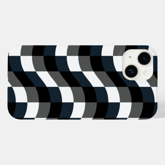 Elegant Gingham Contemporary Case-Mate iPhone Case (Achterkant (horizontaal))