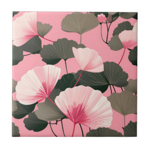 Elegant ginkgo blad patroon tegeltje