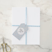 Elegant ginkgo-bladeren met aangepaste achtergrond cadeaulabel (Met Touw)