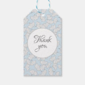 Elegant ginkgo-bladeren met aangepaste achtergrond cadeaulabel (Voorkant)