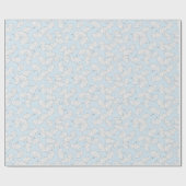 Elegant ginkgo-bladeren met aangepaste achtergrond cadeaupapier (Vlak)