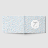 Elegant ginkgo-bladeren met aangepaste achtergrond gastenboek (Volledig)