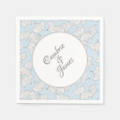 Elegant ginkgo-bladeren met aangepaste achtergrond servetten (Voorkant)