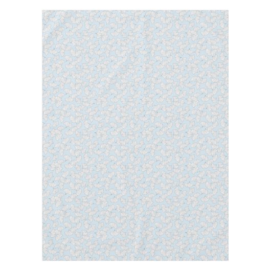 Elegant ginkgo-bladeren met aangepaste achtergrond tafelkleed (Voorkant)