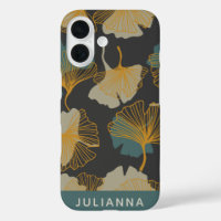 Elegant Ginkgo laat patroonherfst gepersonaliseerd