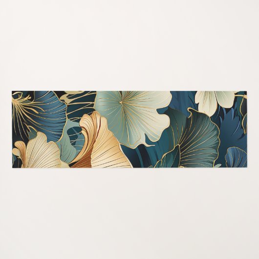 Elegant Ginko bloemontwerp Yogamat (Achterkant (horizontaal))