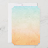 Elegant Giraffe Elephant Baby shower Invitation Kaart (Achterkant)