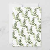 Elegant Giraffe Pink Floral Baby shower uitnodigin (Achterkant)