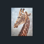 Elegant Giraffe Portrait Painting Large Canvas Afdruk<br><div class="desc">Printed from the original Giraffe oil on canvas painting by Sue Maas</div>