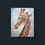 Elegant Giraffe Portrait Painting Small Canvas Afdruk<br><div class="desc">Printed from the original Giraffe oil on canvas painting by Sue Maas. "I have always been fascinated by the incredible grace of these iconic creatures. Back in 2002/3, whilst still living on the family farm in Zimbabwe, I had the privilege of helping to decorate a lodge in the Lowveld. There...</div>