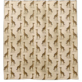 Elegant Giraffe  Stijlvol Douchegordijn (Voorkant)