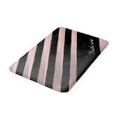 Elegant girale abstracte rozen goud, zwart & roze badmat (Gekanteld)