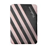 Elegant girale abstracte rozen goud, zwart & roze badmat (Voorkant Verticaal)