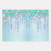 Elegant girale druppelaar inpakpapier vel (Voorkant)