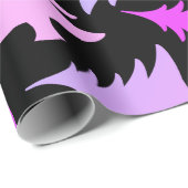 Elegant girale kleurrijke kerstboomstructuur cadeaupapier (Rol Hoek)