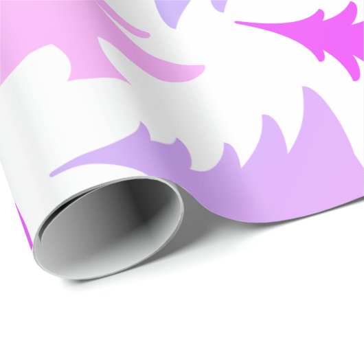 Elegant girale kleurrijke kerstboomstructuur cadeaupapier (Rol Hoek)