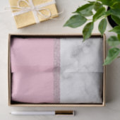 Elegant girale roos goud glitter witte marmer roze tissuepapier (Geschenk)