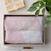 Elegant girale roos goud glitter witte marmer roze tissuepapier (Geschenk)