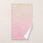 Elegant  girale roos goudglitter bad handdoek (Handdoek)