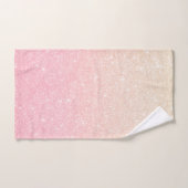 Elegant  girale roos goudglitter bad handdoek (Handdoek)