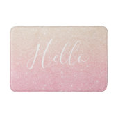 Elegant  girale roos goudglitter badmat (Voorkant)