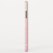 Elegant  girale roos goudglitter Case-Mate iPhone case (Achterkant/rechts)