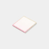 Elegant girale roos goudglitter post-it® notes (Schuin)